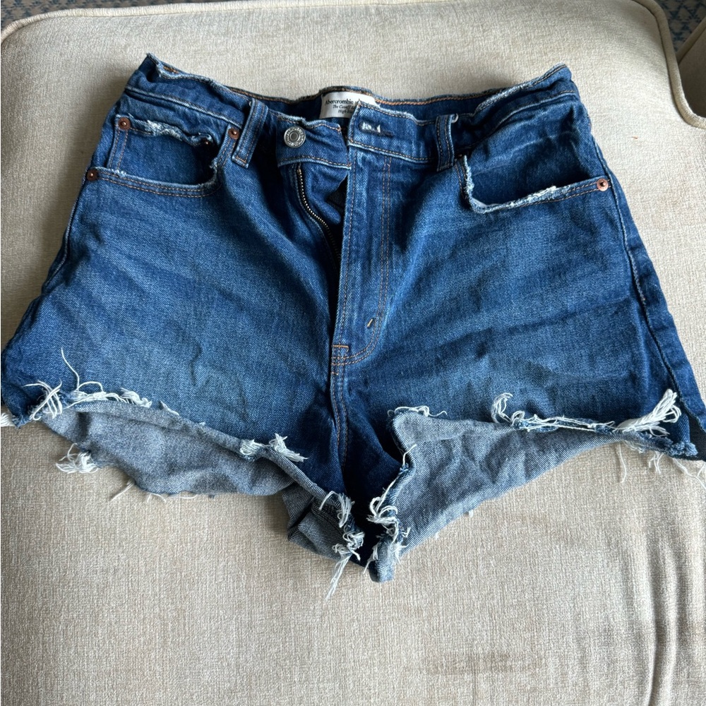 Abercrombie High Rise Cut Off Short
